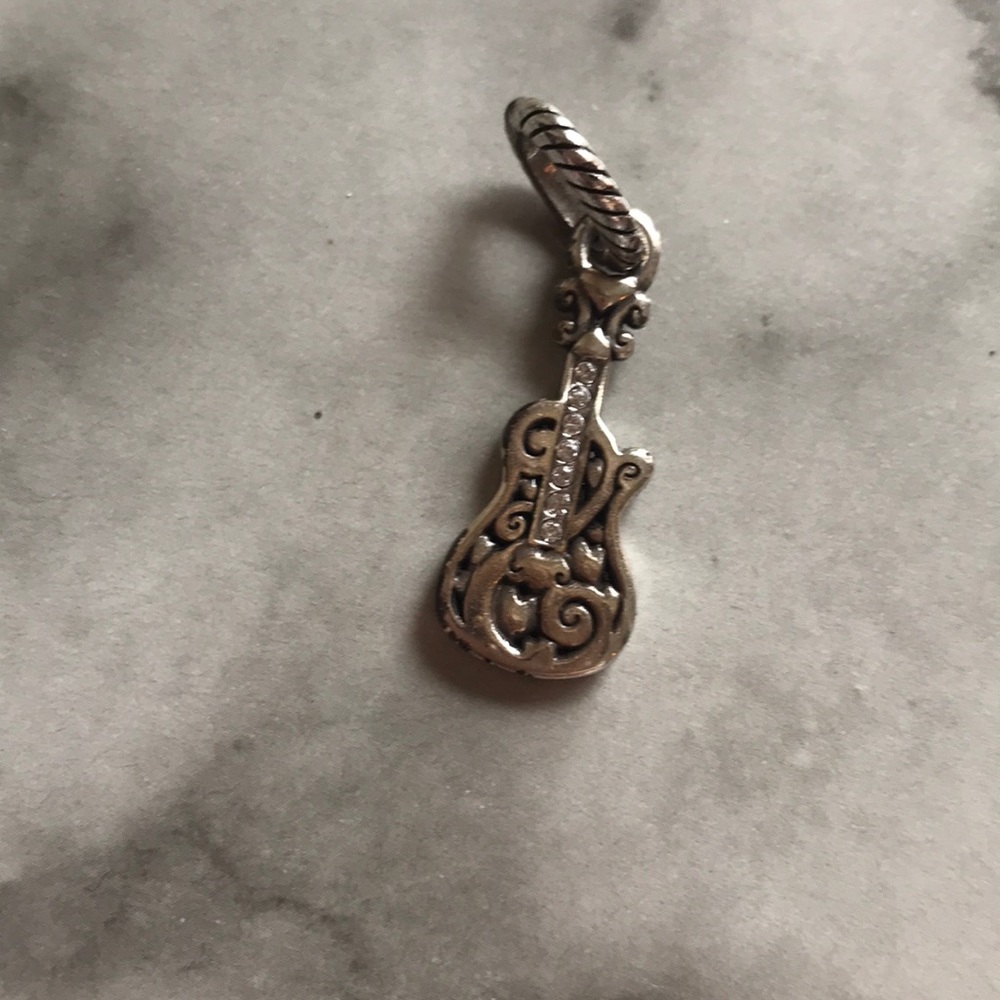 Brighton Silver Guitar Music Charm